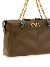 Valentino Garavani Panthea Medium Shoulder Bag Brown