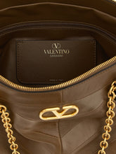 Valentino Garavani Panthea Medium Shoulder Bag Brown