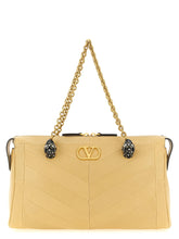 Valentino Garavani Panthea Shoulder Bag Beige