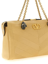 Valentino Garavani Panthea Shoulder Bag Beige