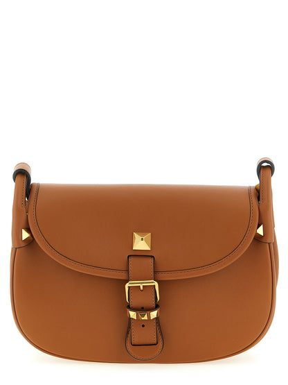 Valentino Garavani Flaneuse Medium Shoulder Bag Brown