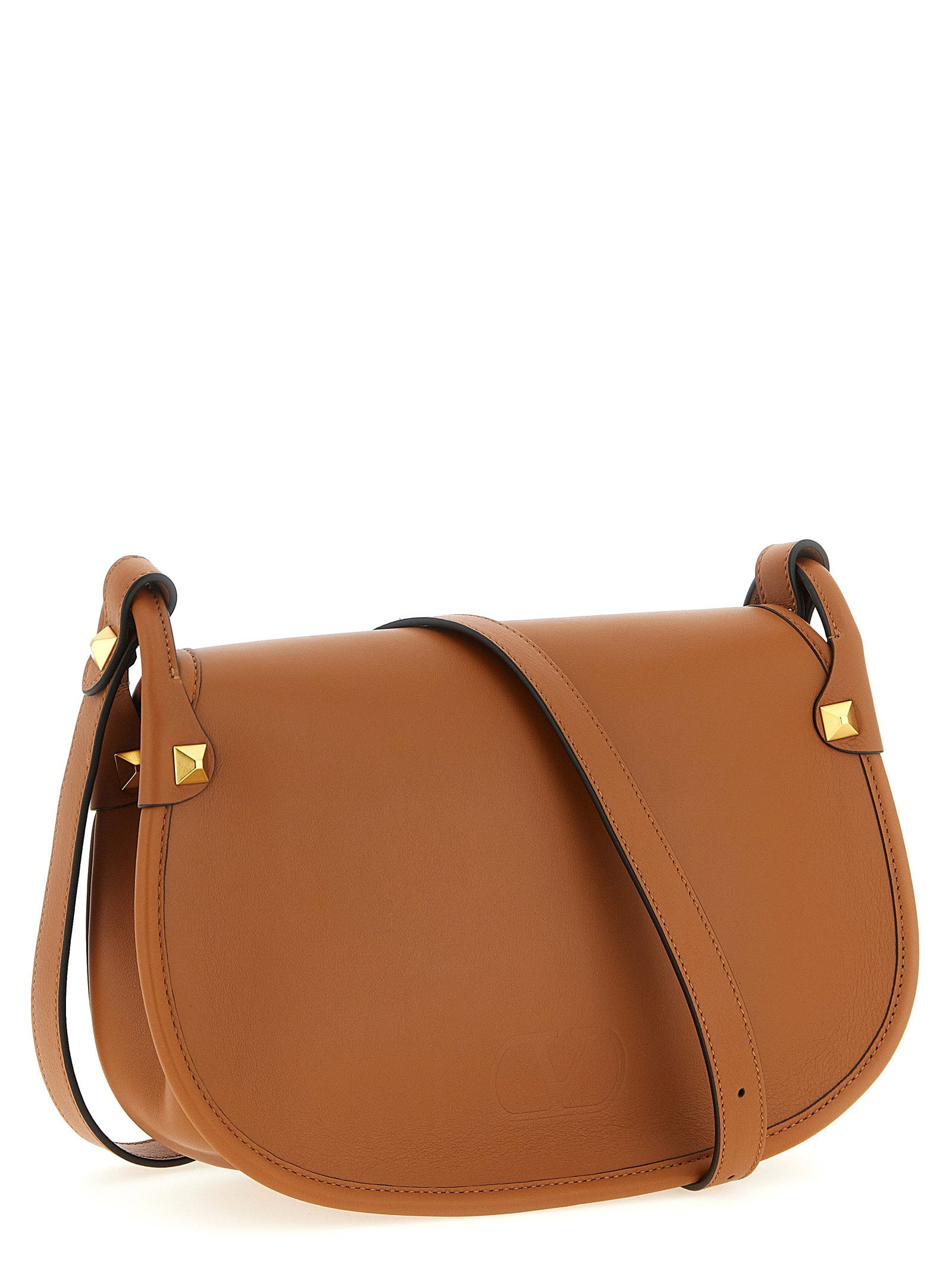 Valentino Garavani Flaneuse Medium Shoulder Bag Brown