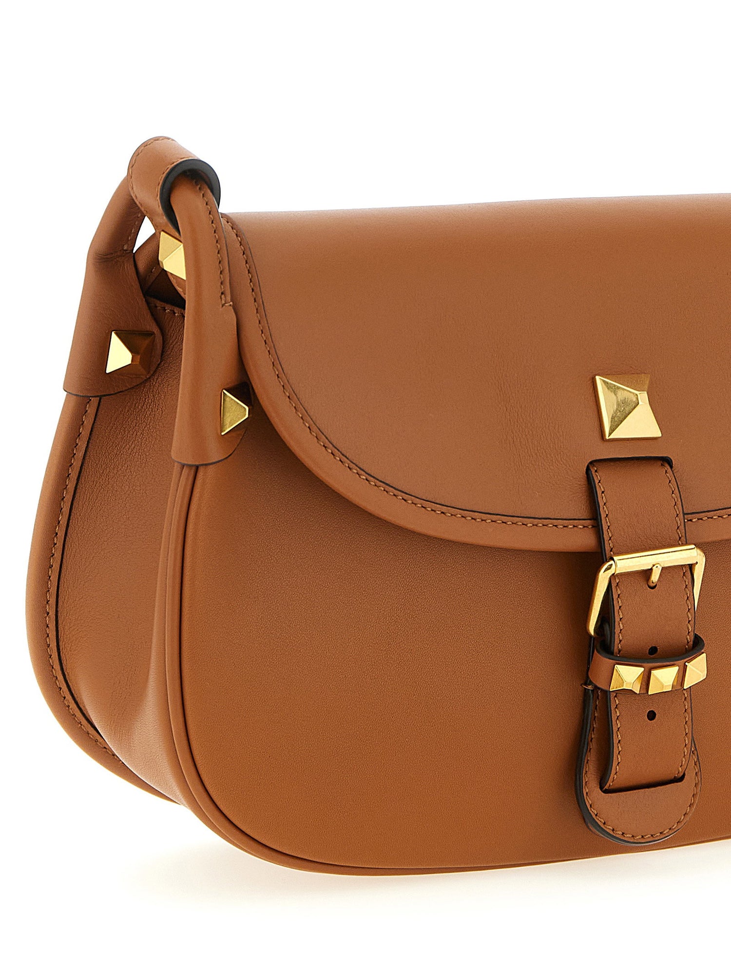 Valentino Garavani Flaneuse Medium Shoulder Bag Brown