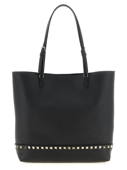 Valentino Garavani Rockstud Medium Shoulder Bag Black