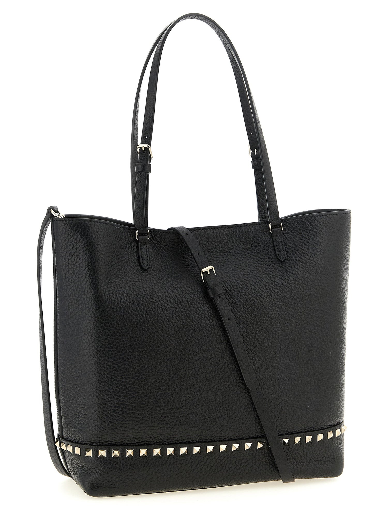 Valentino Garavani Rockstud Medium Shoulder Bag Black