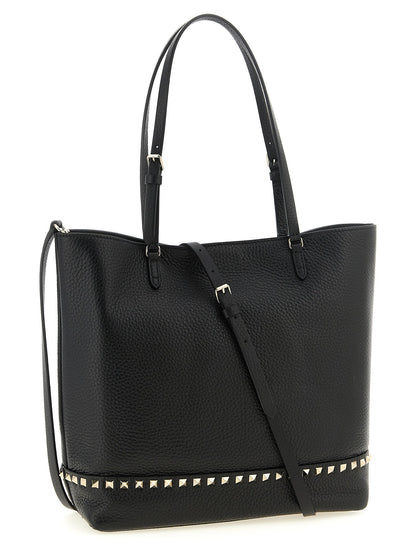 Valentino Garavani Rockstud Medium Shoulder Bag Black