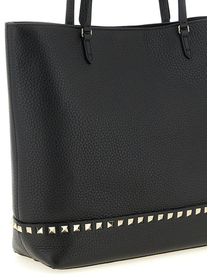 Valentino Garavani Rockstud Medium Shoulder Bag Black