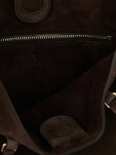 Valentino Garavani Rockstud Small Shopping Bag Brown