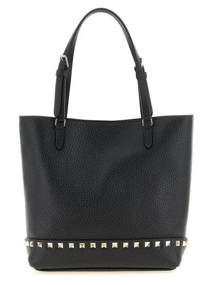 Valentino Garavani Small Rockstud Shoulder Bag Black