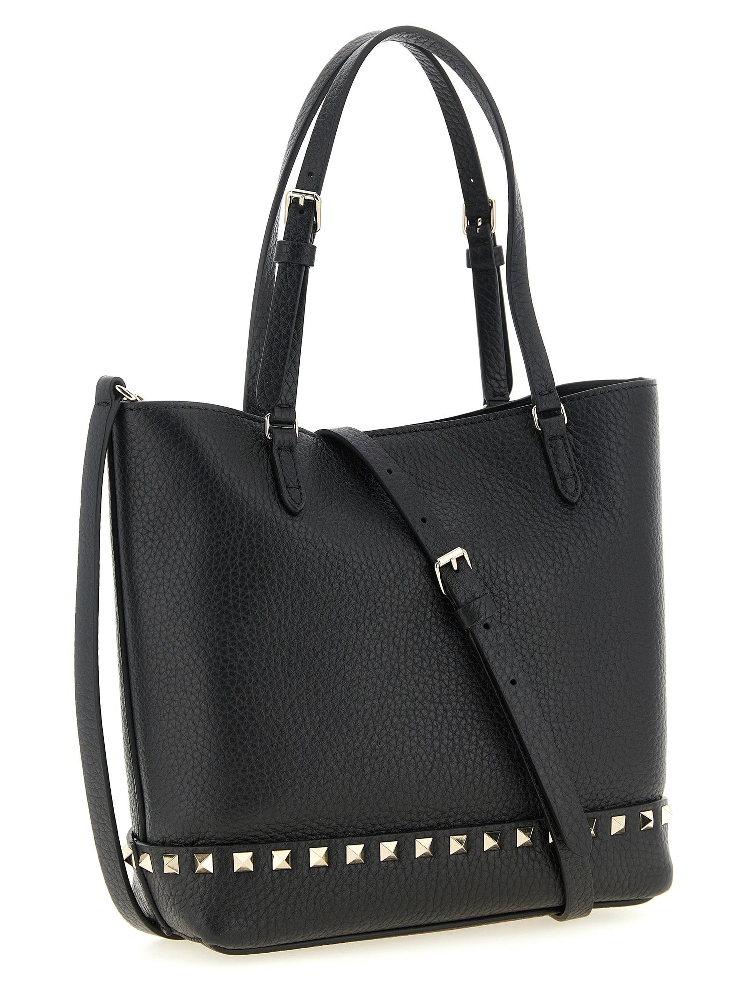 Valentino Garavani Small Rockstud Shoulder Bag Black