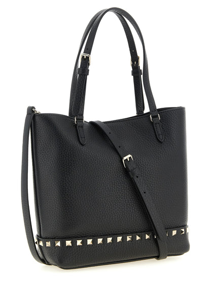 Valentino Garavani Small Rockstud Shoulder Bag Black