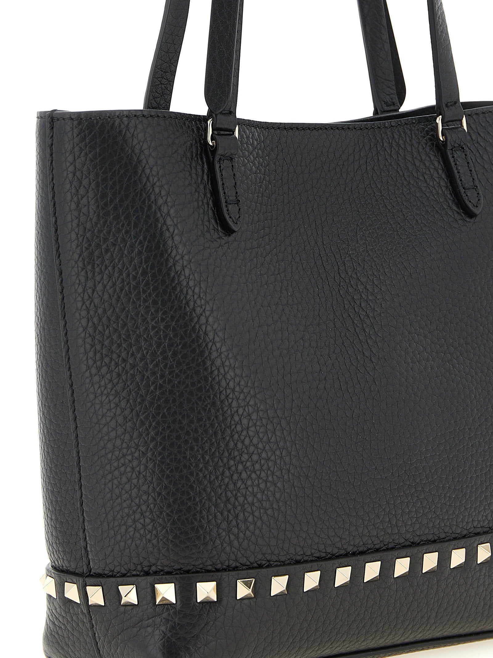 Valentino Garavani Small Rockstud Shoulder Bag Black