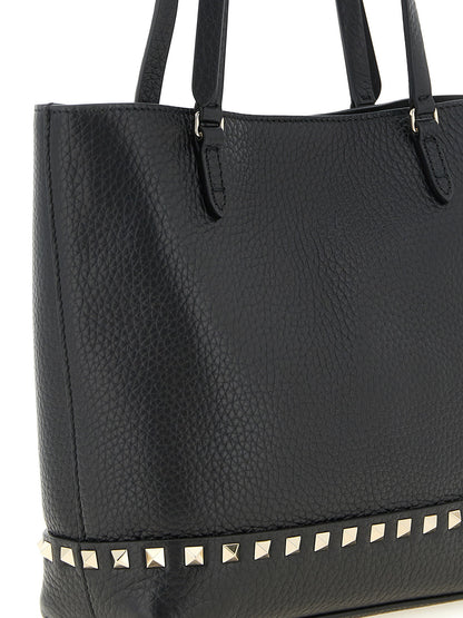 Valentino Garavani Small Rockstud Shoulder Bag Black