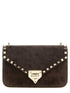 Valentino Garavani Rockstud Small Shoulder Bag Brown