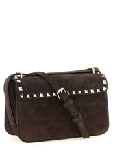 Valentino Garavani Rockstud Small Shoulder Bag Brown