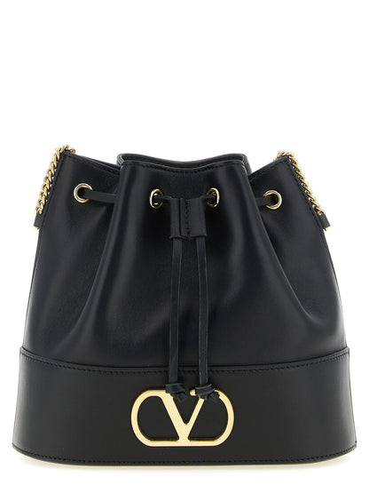 Valentino Garavani Valentinogaravani Vlogosignature Mini Bucket Bag Black