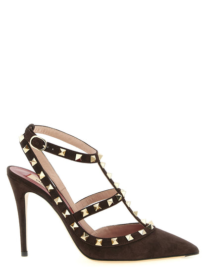 Valentino Garavani Rockstud Pumps Brown