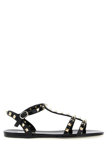 Valentino Garavani Rockstud Sandals Black  