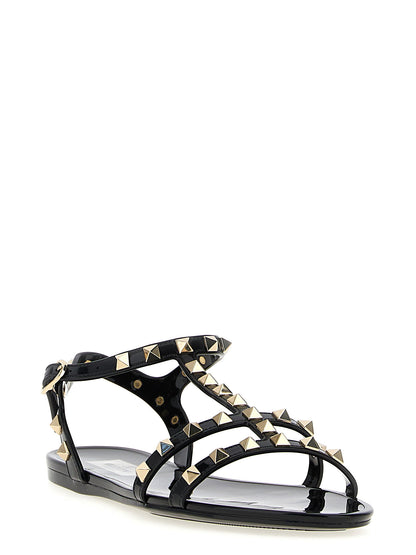 Valentino Garavani Rockstud Sandals Black