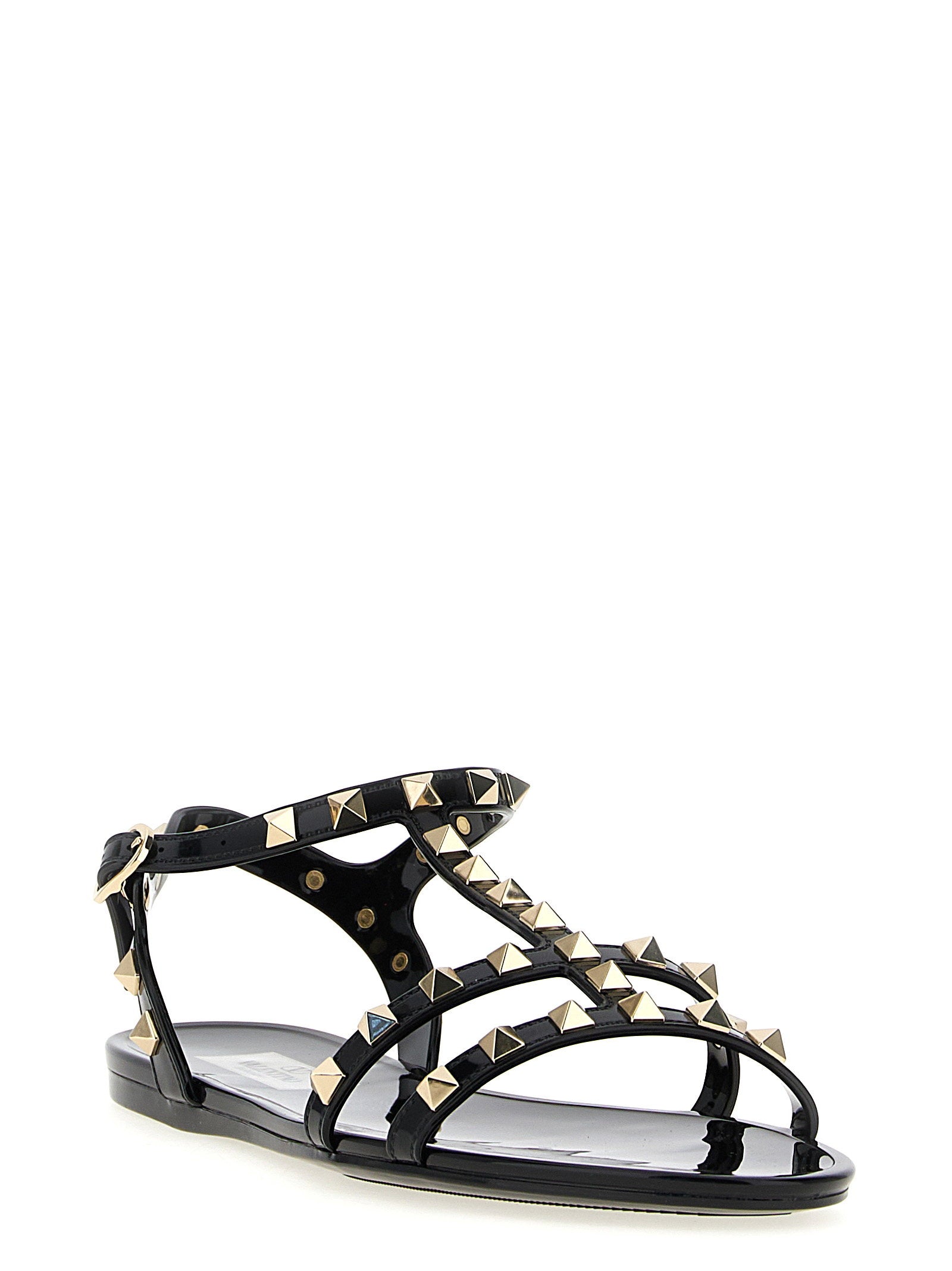 Valentino Garavani Rockstud Sandals Black  