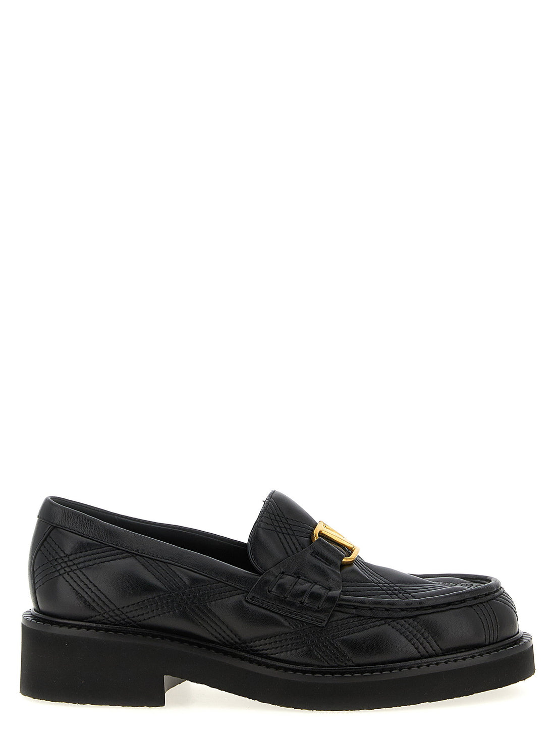 Valentino Garavani Quiltie Loafers Black