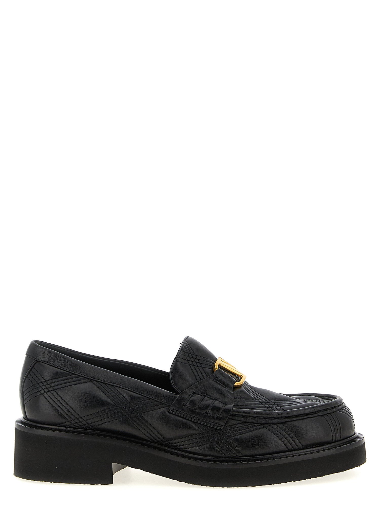 Valentino Garavani Quiltie Loafers Black