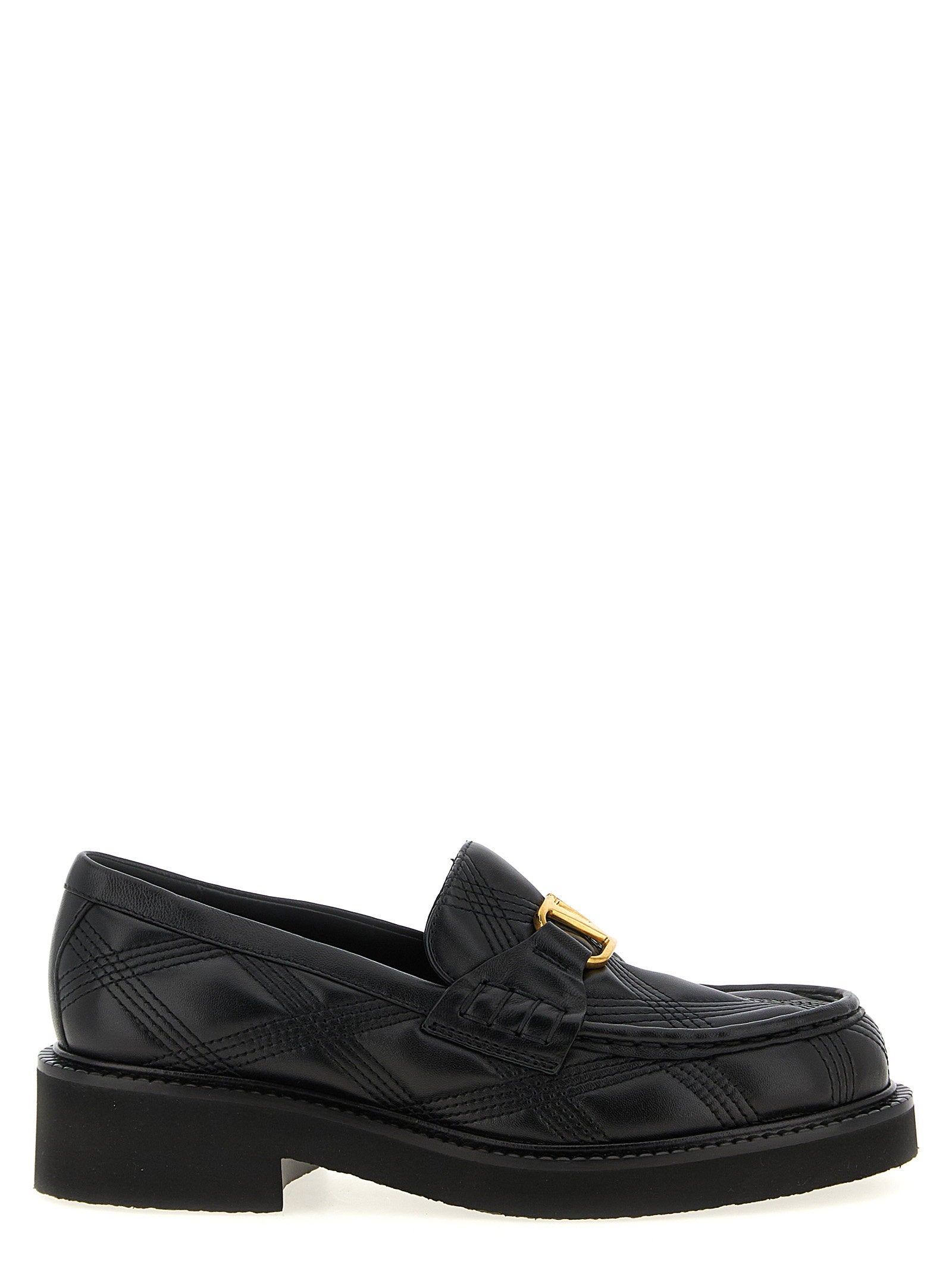 Valentino Garavani Quiltie Loafers Black