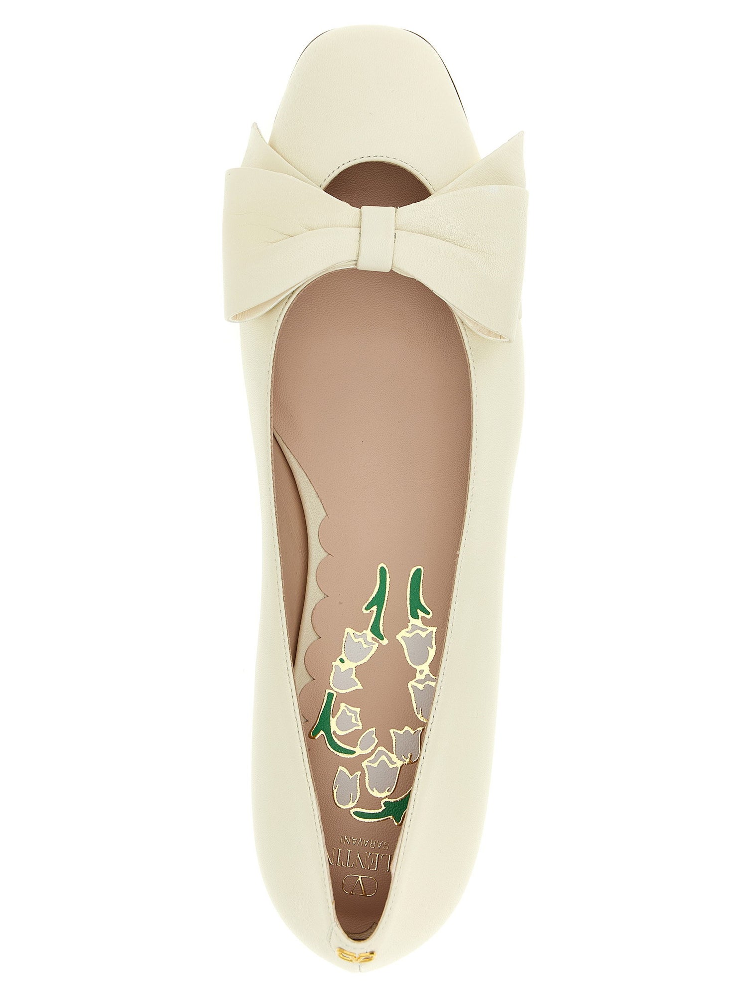 Valentino Garavani Bowow Ballet Flats White