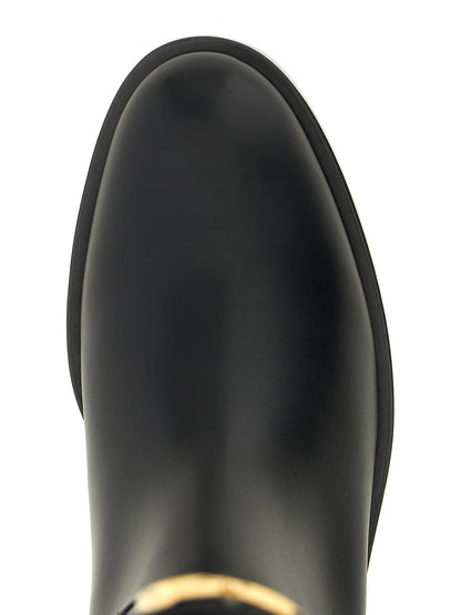 Valentino Garavani Vlogo Signature Boots Black  