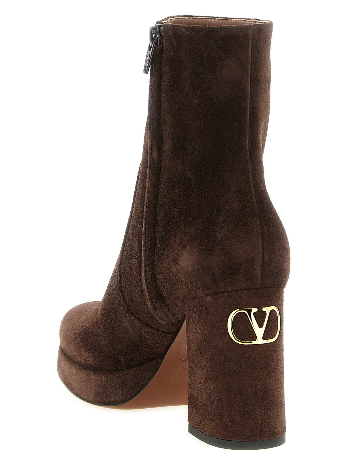 Valentino Garavani Fawcette Ankle Boots Brown