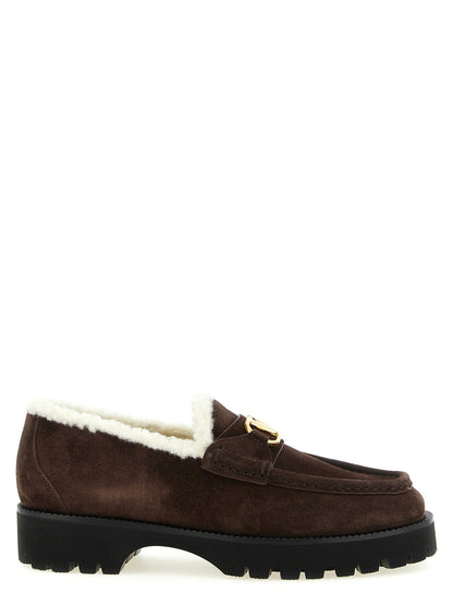 Valentino Garavani Vlogo Signature Loafers Brown