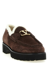 Valentino Garavani Vlogo Signature Loafers Brown
