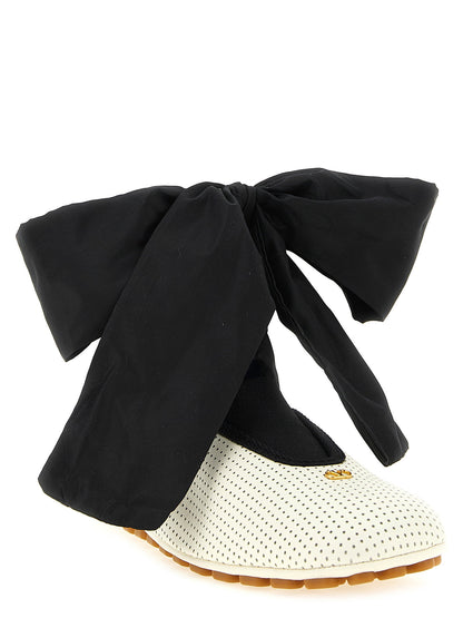 Valentino Garavani Rythmika Ballet Flats White/black