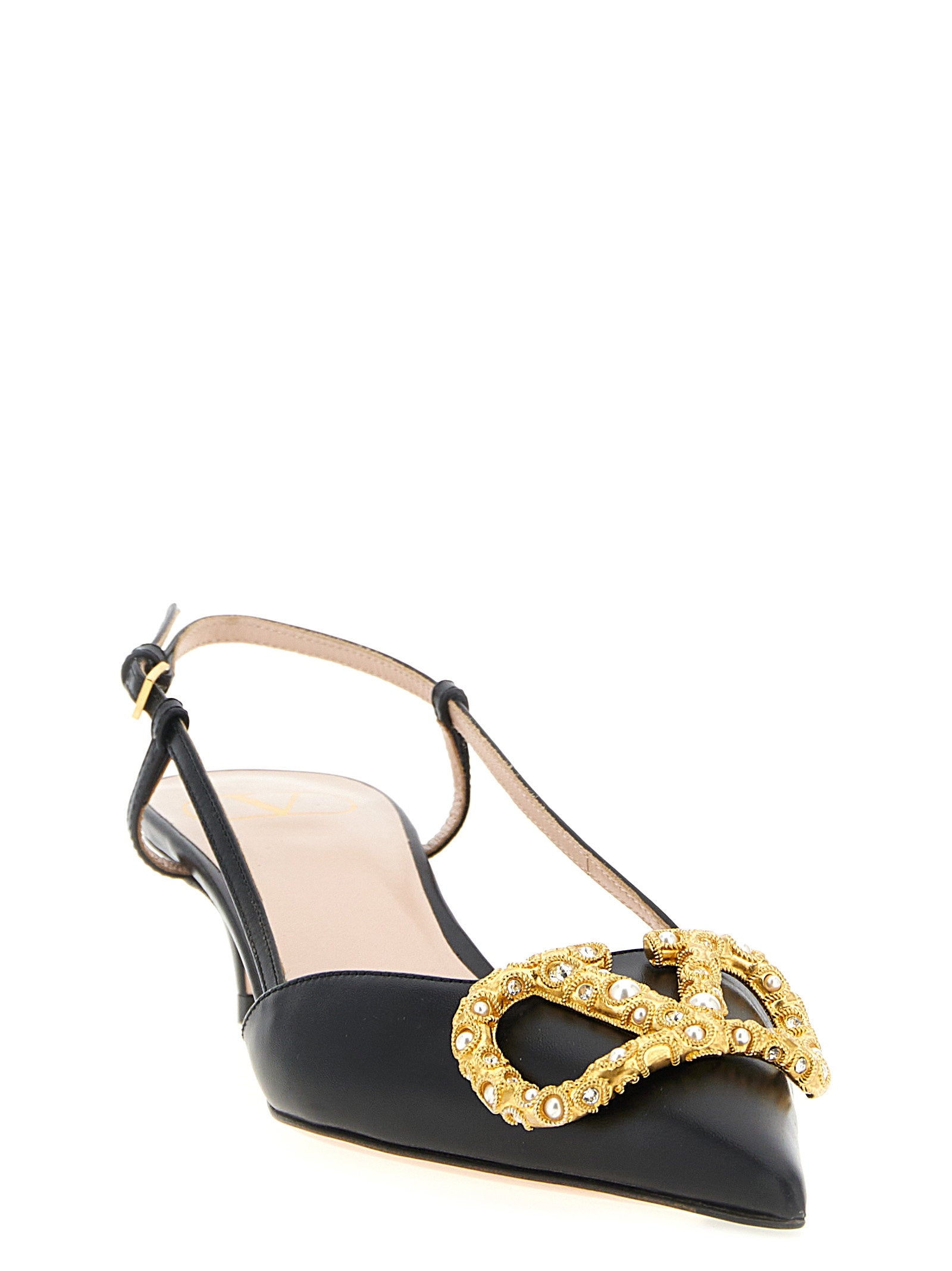 Slingback Valentino Garavani Vlogo Signature Black
