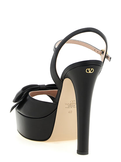 Valentino Garavani Bowow Sandals Black  