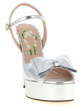 Valentino Garavani Bowow Sandals Silver