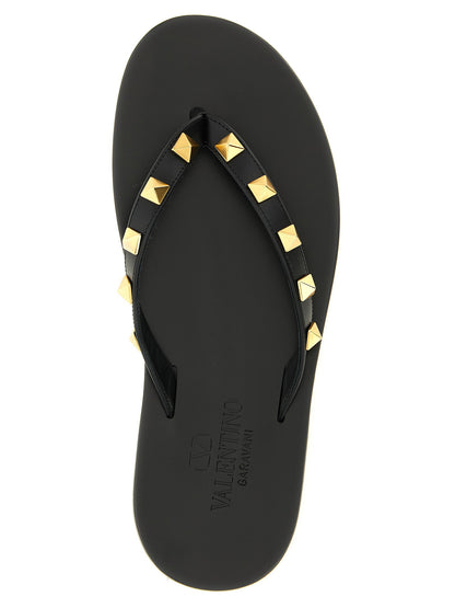 Valentino Garavani Rockstud Sandals Black