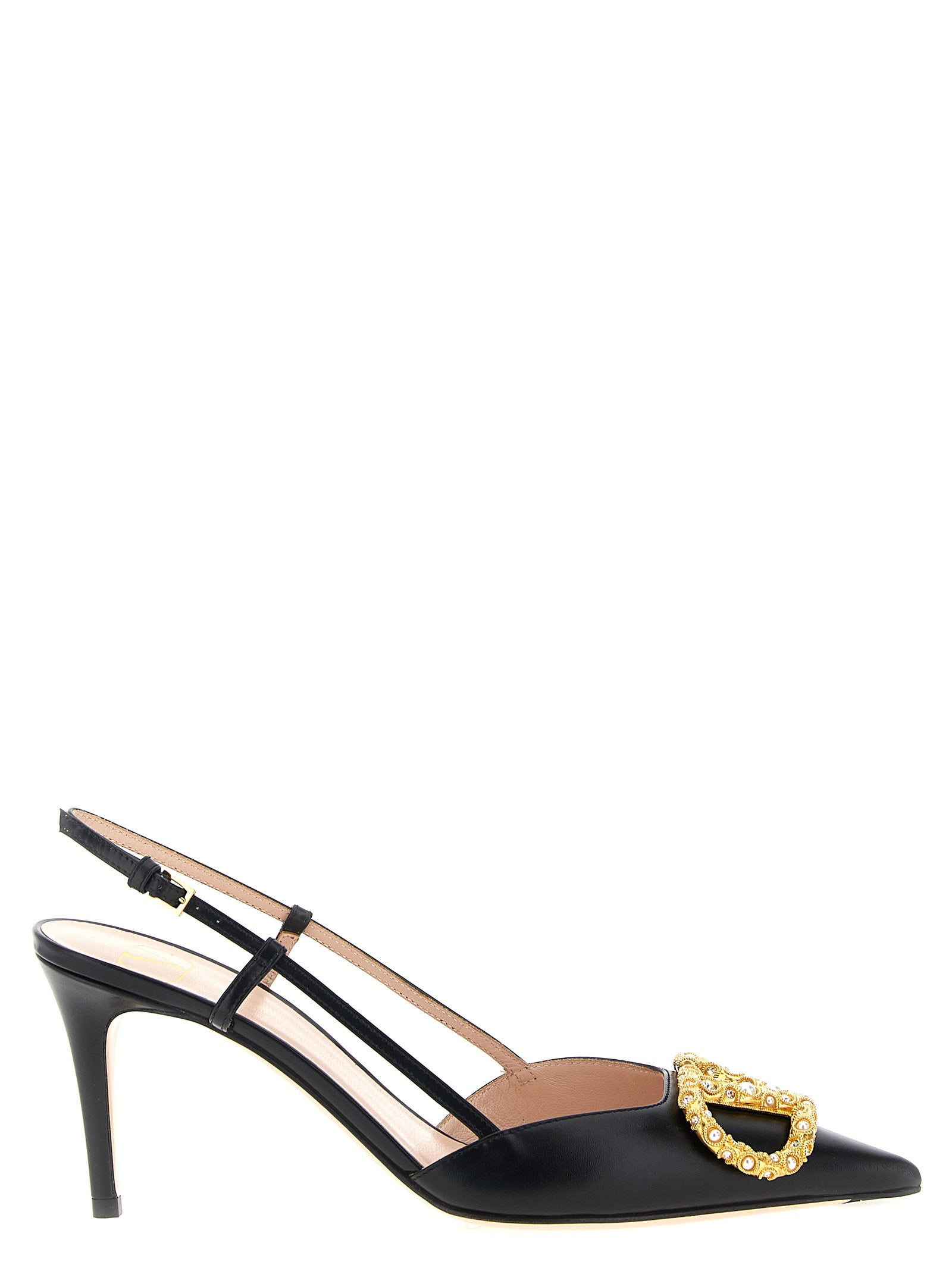 Slingback Valentino Garavani Vlogo Signature Black
