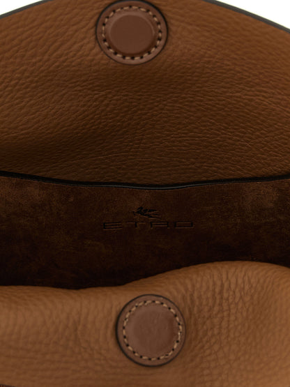 Etro Pony Medium Shoulder Bag Brown