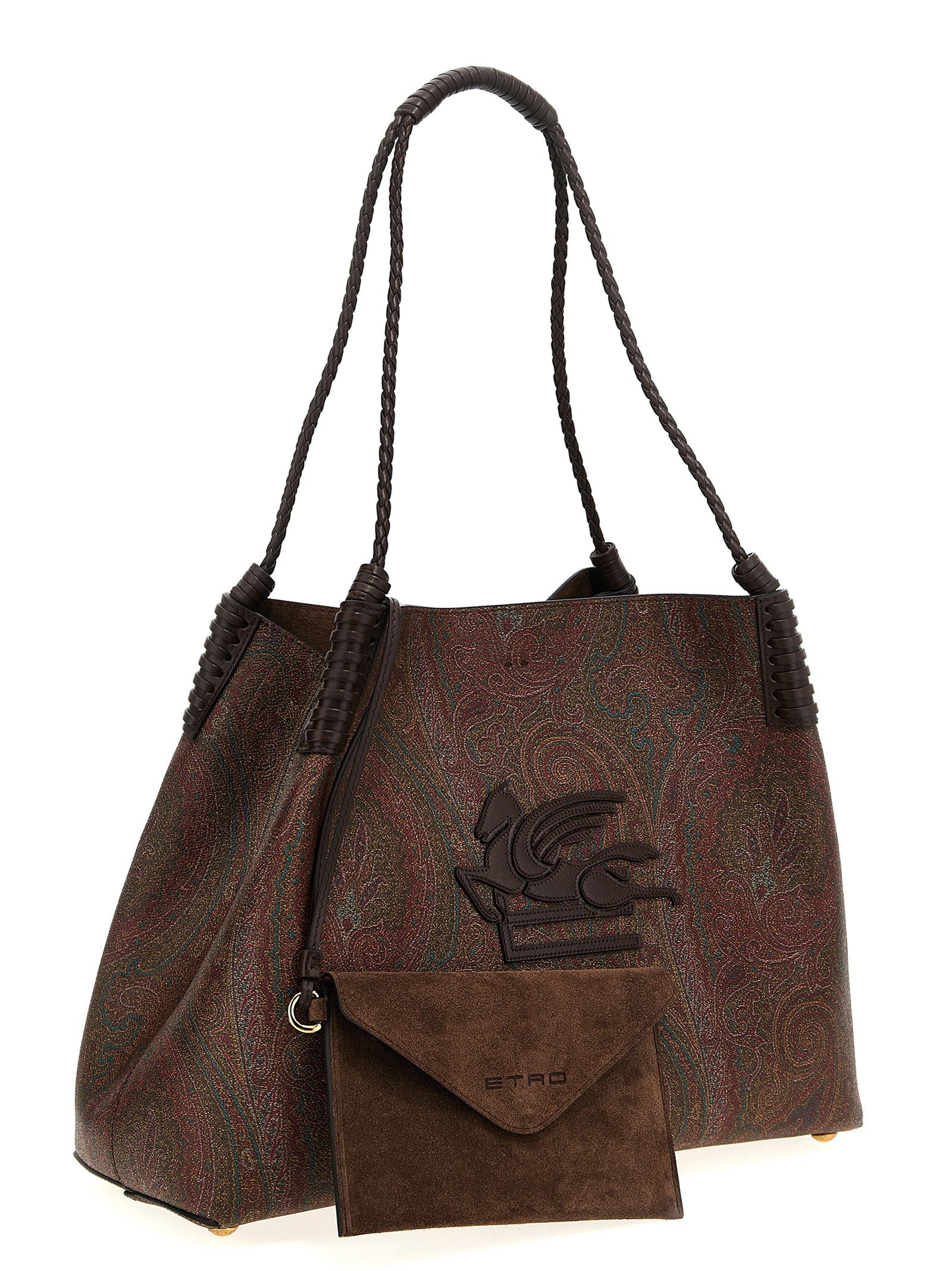 Etro Medium Libra Shopping Bag Brown