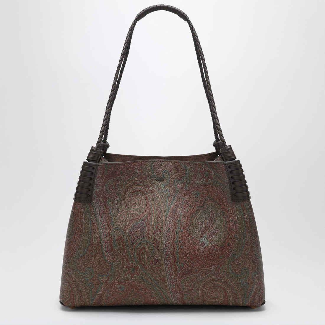 Etro Medium Libra Paisley Shopping Bag Brown
