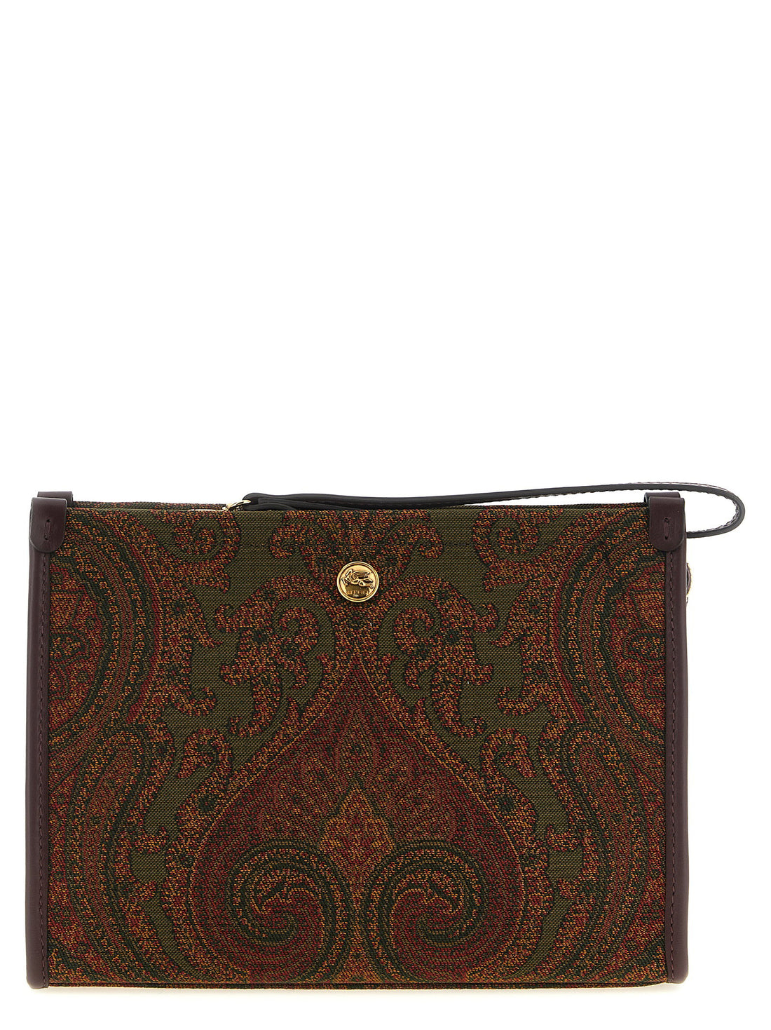 Etro Medium Jacquard Pouch Multicolor