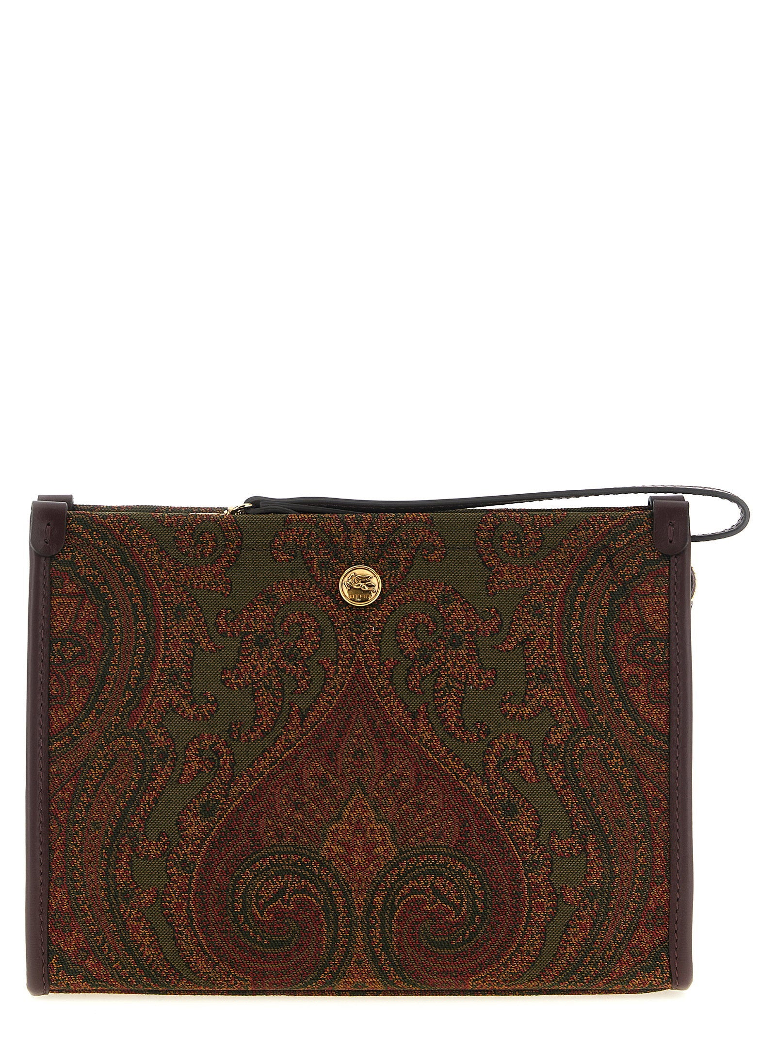 Etro Medium Jacquard Pouch Multicolor