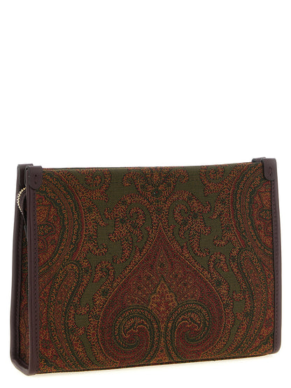 Etro Medium Jacquard Pouch Multicolor