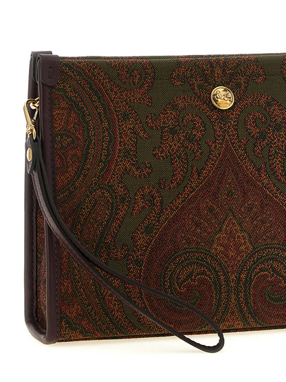 Etro Medium Jacquard Pouch Multicolor