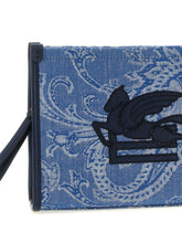 Etro Paisley Clutch Light blue