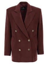 Etro Double-breasted Blazer Bordeaux