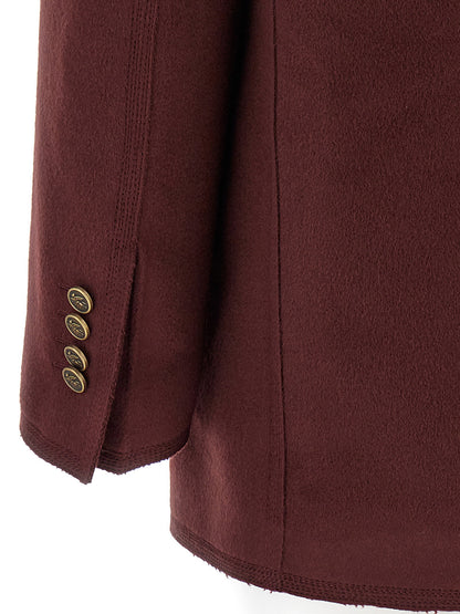 Etro Double-breasted Blazer Bordeaux
