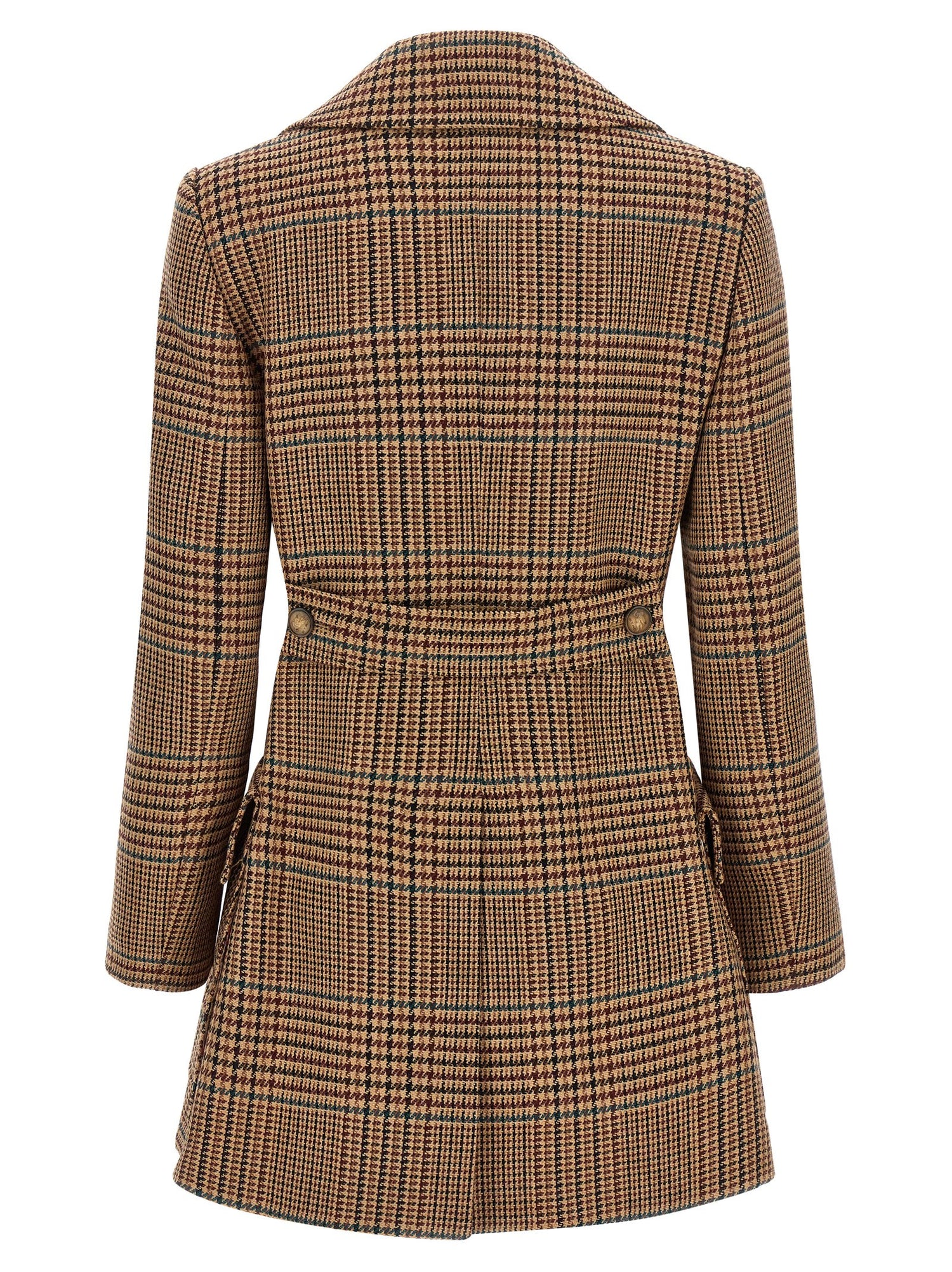 Etro Prince Of Wales Coat Brown