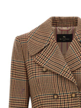 Etro Prince Of Wales Coat Brown